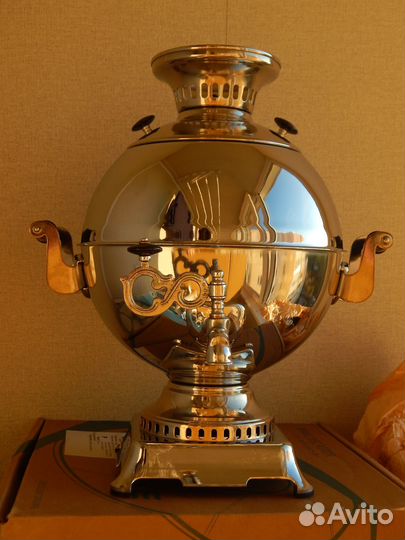 Новый самовар Шар электро.в коробке.1985г.непользо