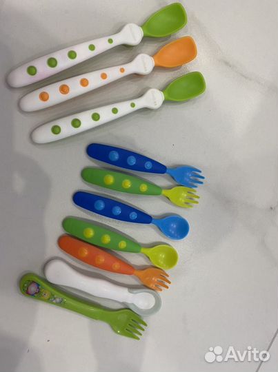 Силиконовые ложечки вилочки гербер