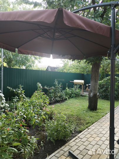 Зонт - тент выдвижной, садовый, пляжный