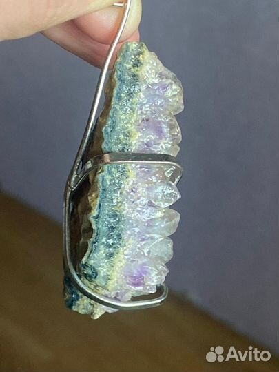 Друза аметиста кулон