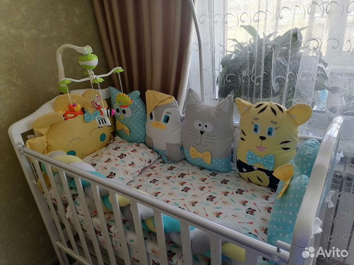 Бортики в детскую кроватку