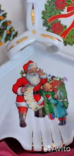 Менажница. Блюдо. Конфетница. Новогодняя