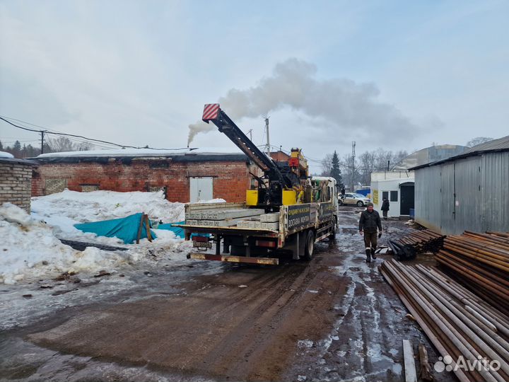 Аренда и услуги манипулятора, стрела 6 т, 11 м, борт 8 т, 6.1 м