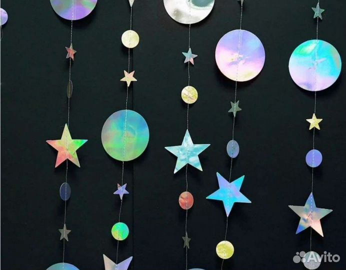 Гирлянда звёзды 2 набора