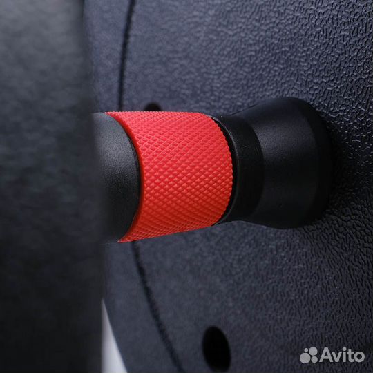 Набор пластиковых гантелей 2х16 кг Voitto V-101 + штанга, RED