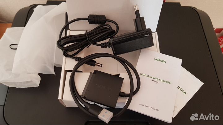 Адаптер Ugreen USB 3.0 to SATA для 2,5/3,5 HDD SSD