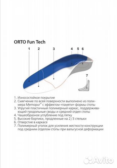 Стельки ортопедические детские