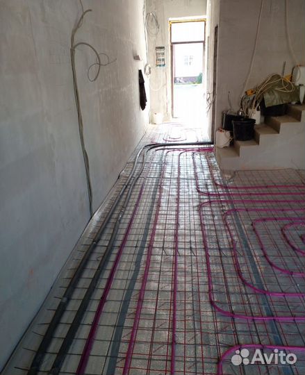 Монтаж отопления и водоснабжения / Теплый пол