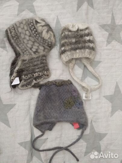 Новые детские шапочки из натурального пуха