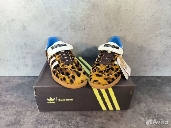 Кеды Adidas Samba Pony x Wales Bonner Leopard