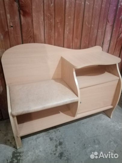 Полка -обувница с сиденьем