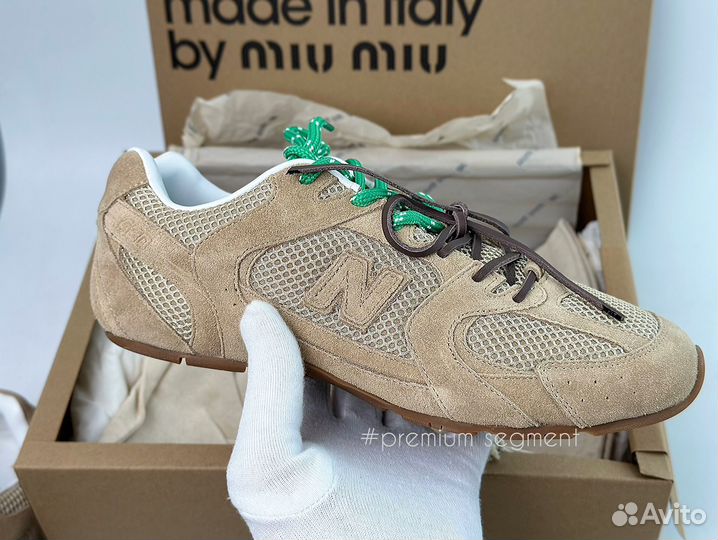 New Balance X Miu Miu 530 SL Light Brown Net