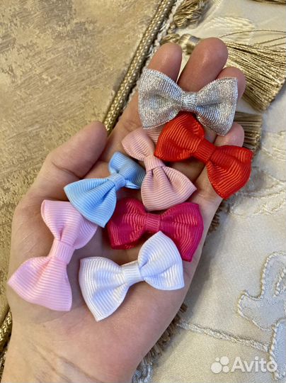 Заколки с бантиками нарядные
