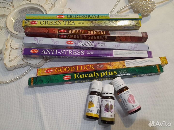 Благовония и эфирное масло пихта, чайное дерево