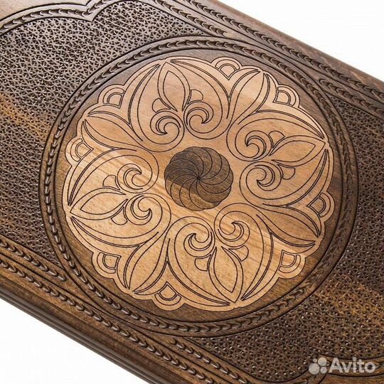 Нарды и шашки резные Майрамут 61 х 60 см Бук Армения 62789