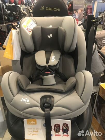 Детское автокресло joie Stages от 0 до 7-ми лет