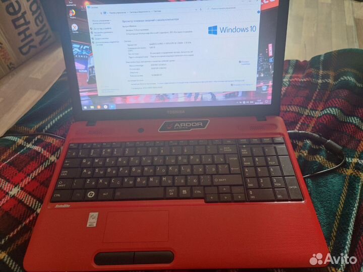 Ноутбук toshiba