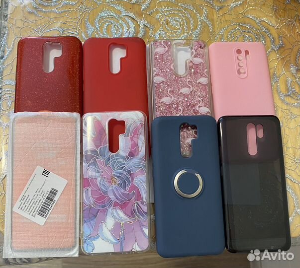 Чехлы, защитное стекло, шнур для Xiaomi Redmi 9