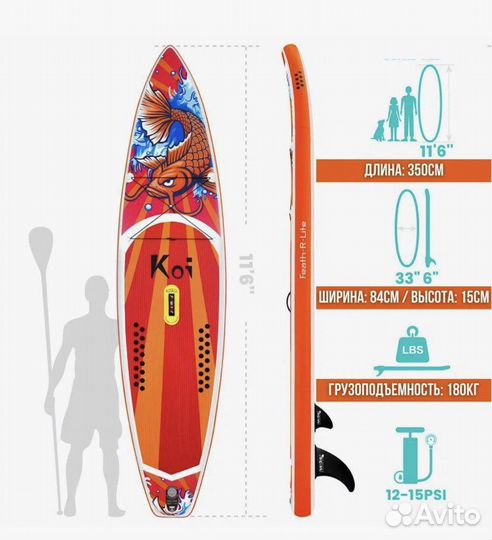 Сапборд koi (сап доска кои)