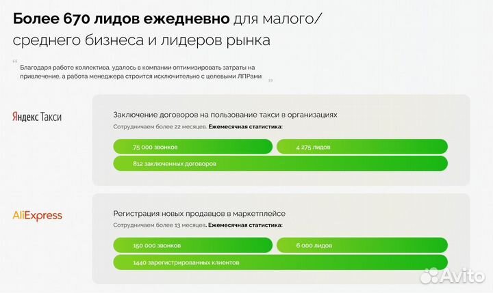 Привлечение клиентов / Аутсорсинговый Колл-Центр