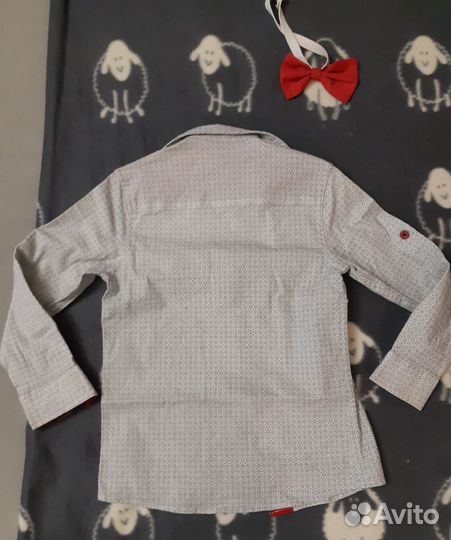 Рубашка с бабочкой детская 92 размер