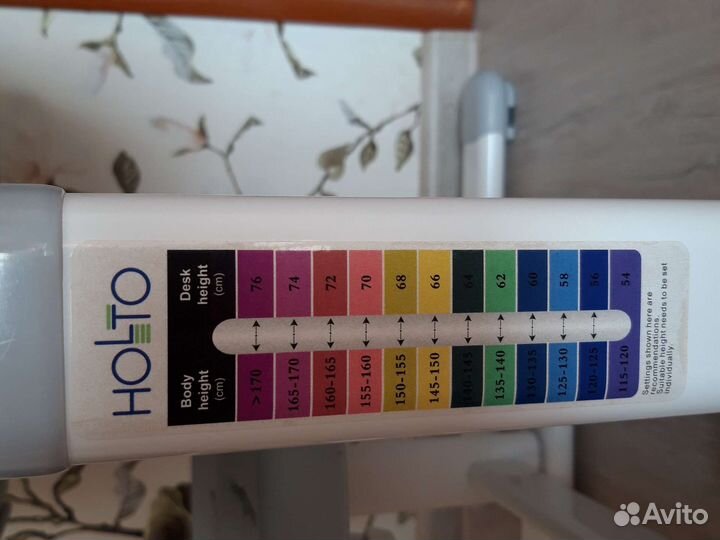 Детский растущий стул и стол