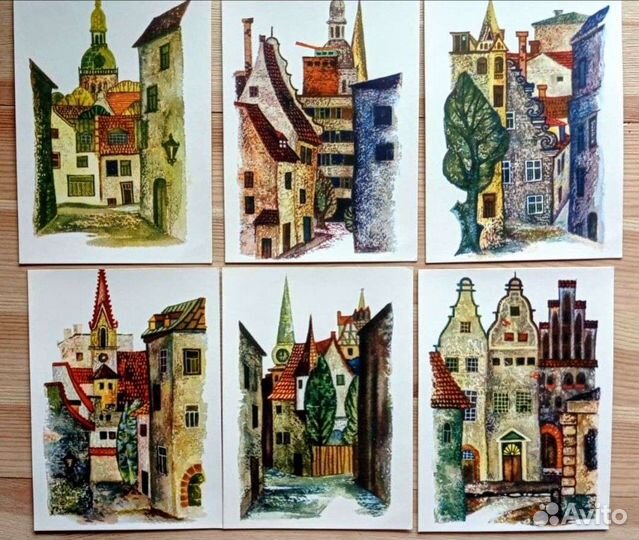 Рига, Латвия. Художник Ванин 1970е годы