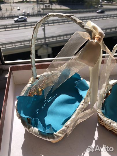 Плетеные корзинки для свадьбы декор