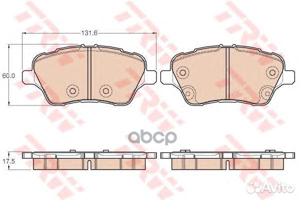 GDB1959 Колодки тормозные ford B-MAX/fiesta 12