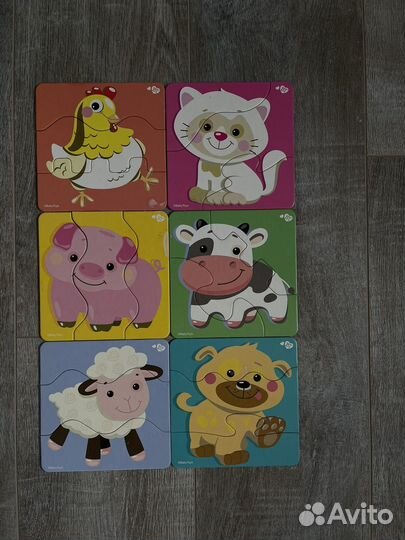 Развивающие игрушки пазлы кубики для детей