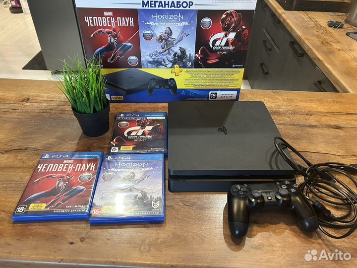 Sony PS4 slim 1tb куча игр
