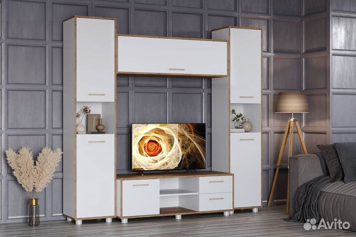 Тумба тв белая Свен тб-303 1,2 м