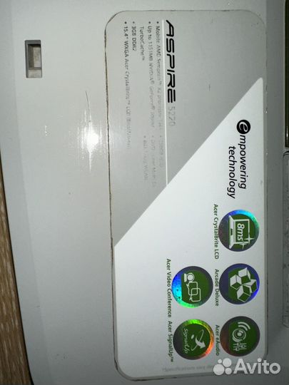 Ноутбук Acer aspire 5220