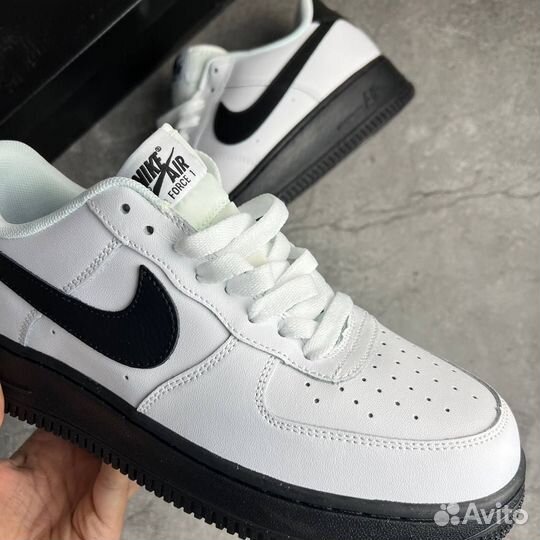 Кроссовки Nike Air Force 1 White Black Sole