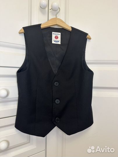 Жилет школтный Button Blue, размер 146 см