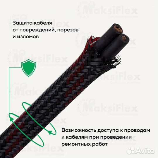 Змеиная кожа оплетка для кабеля D 10-20