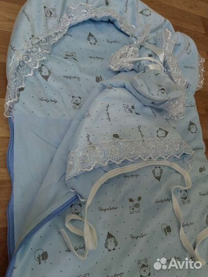 Конверт на выписку для мальчика весна осень