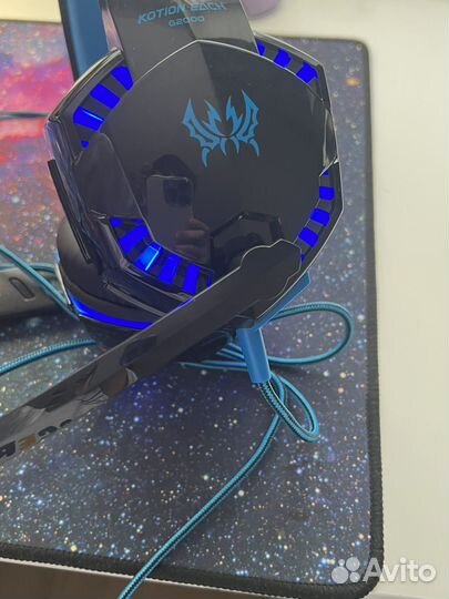 Игровые наушники с микрофоном проводные