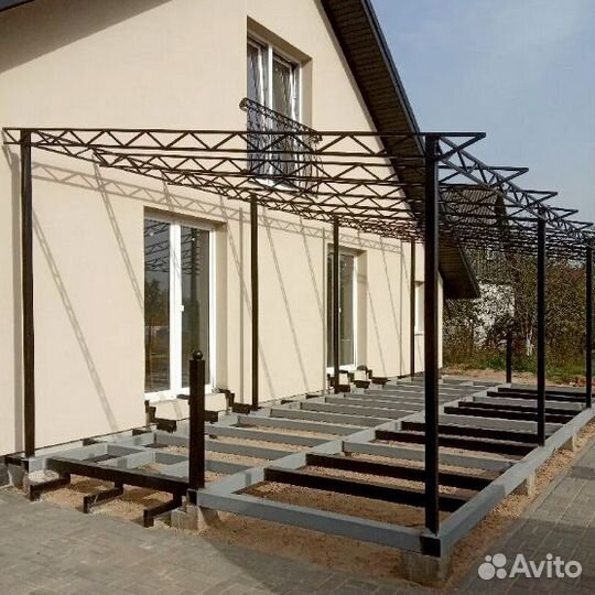 Терраса из металла №003