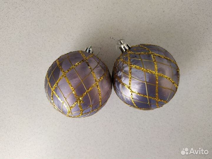 Ёлочные игрушки пластиковые Лот