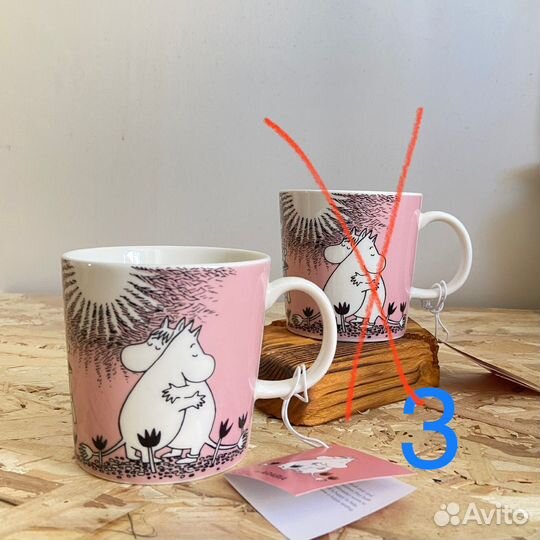 Кружки муми-тролли Arabia Finland Moomin новые
