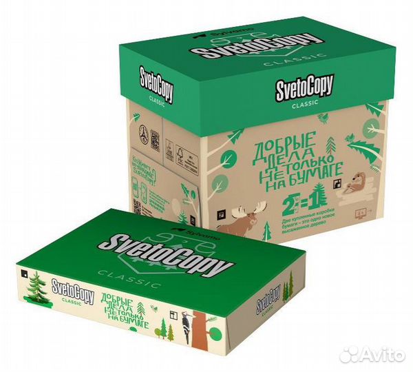 Бумага Svetocopy, A4, 80г/м2, 500л