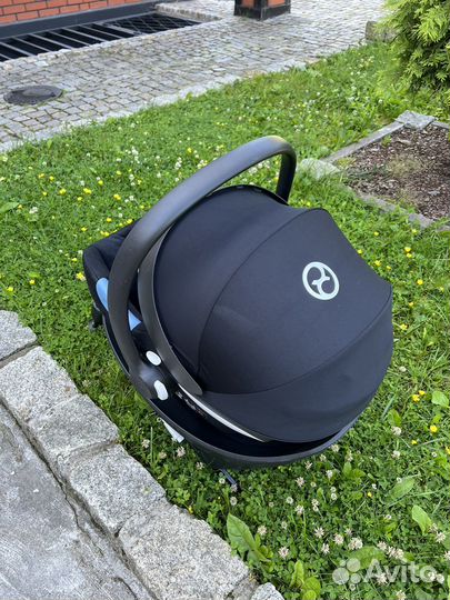 Автолюлька автокресло cybex aton m с базой isofix