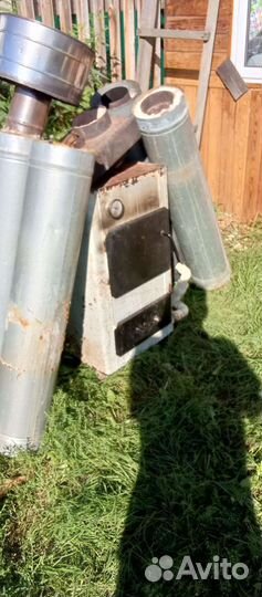 Печка твёрдо топливная с тэной