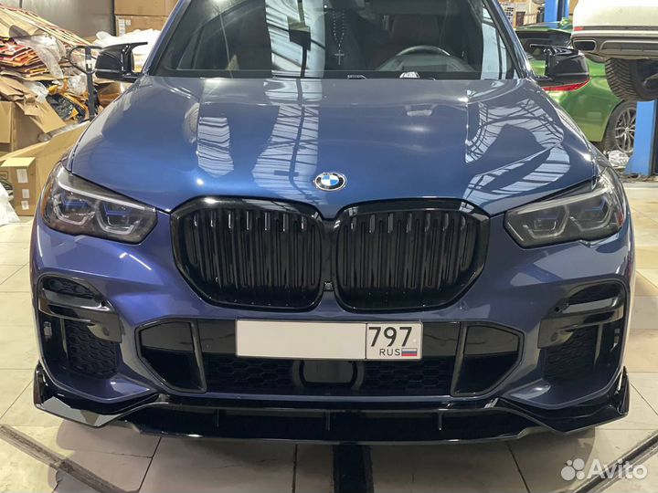 Губа М пакет до рест глянец BMW G05