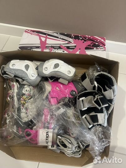 Ролики детские для девочек 33-36 размер