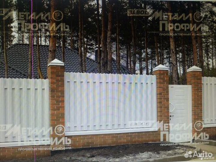 Штакетник металлический