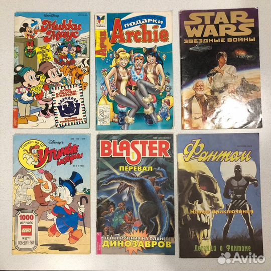 Комиксы 1990-х 10 разных выпусков