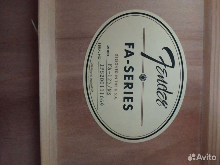 Гитара акустическая Fender fa 125