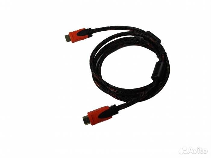 Кабель hdmi - hdmi 3 м. gold V1.4 в оплетке, с фил